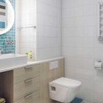 Зонирование ванной плиткой: идеи раскладки для душа, ванны и раковины